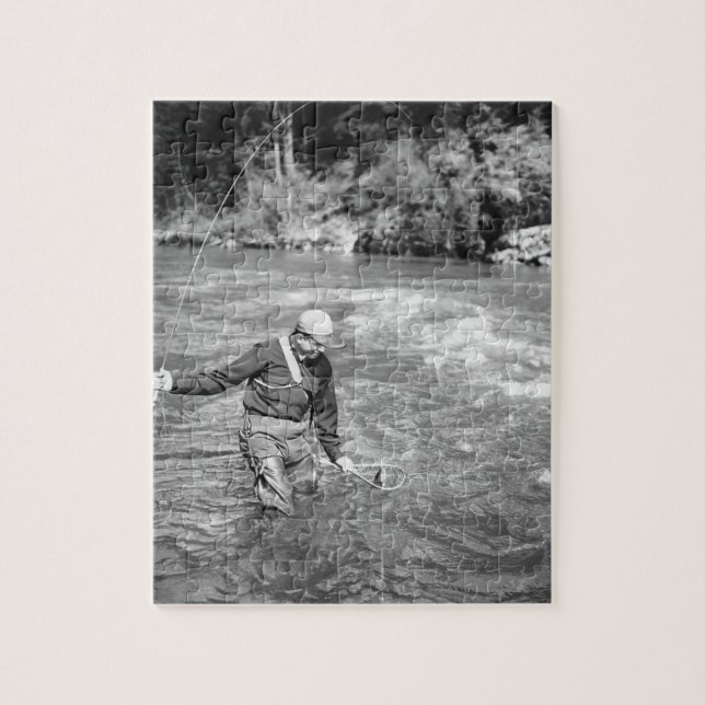 Quebra-cabeça Pesca do homem (Vertical)