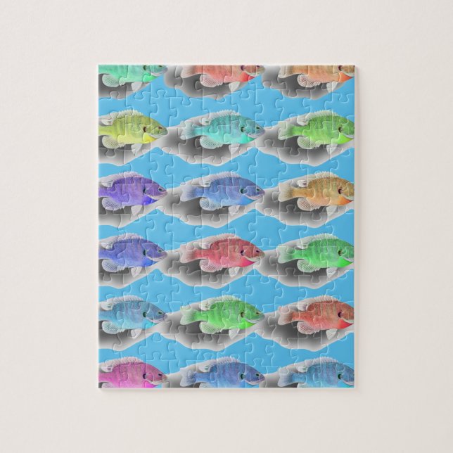 Quebra-cabeça Pesca Nadadora (Vertical)