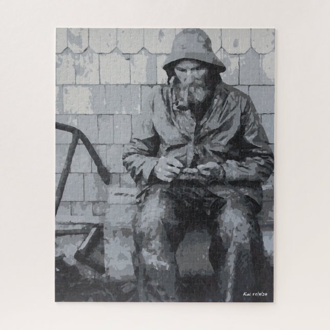 Quebra-cabeça Pescador Gloucester Enviando Seus Nets (Vertical)