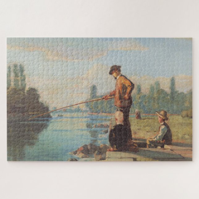 Quebra-cabeça Pescador (Pesca Ao Ar Livre) (Angling) (Rio) (Horizontal)