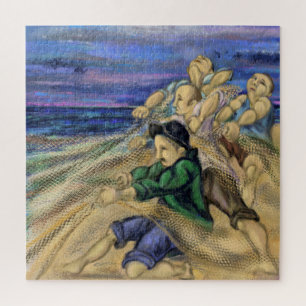 Quebra-cabeça Pescadores - Pesca - Pintura