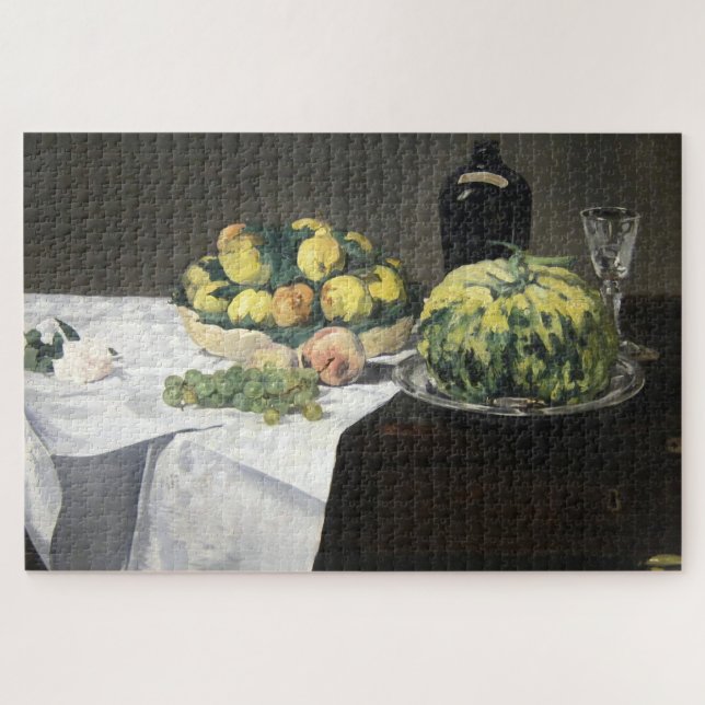 Quebra-cabeça Pêssegos limões de vida por Manet Impressionist (Horizontal)