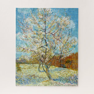 Quebra-cabeça Pessegueiros em Floresta Vincent Van Gogh vibrante