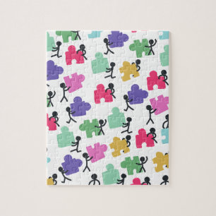 Quebra-cabeça pessoas autistas