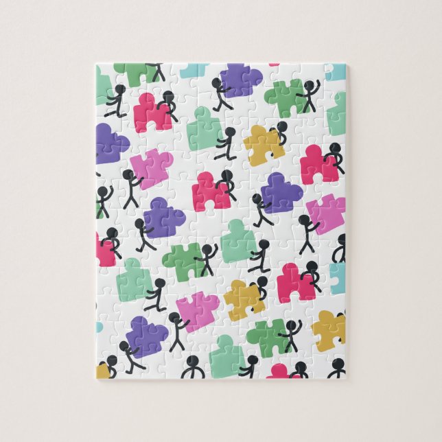 Quebra-cabeça pessoas autistas (Vertical)