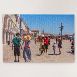 Quebra-cabeça Pessoas caminhando em Veneza, Itália
