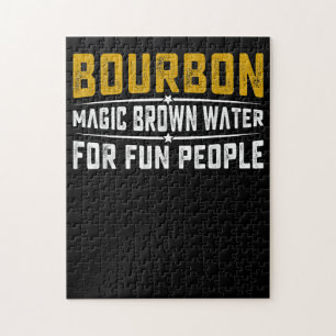 Quebra-cabeça Pessoas de Diversão de Água Castanha Bourbon - W