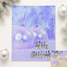 Pessoas de Neve Cantando Natal Azul Inverno Vert