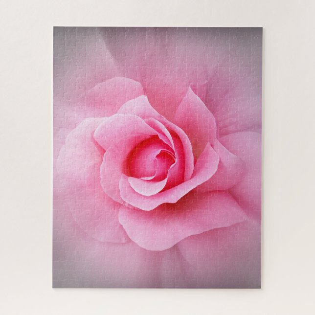Quebra-cabeça pétalas de rosa rosa (Vertical)