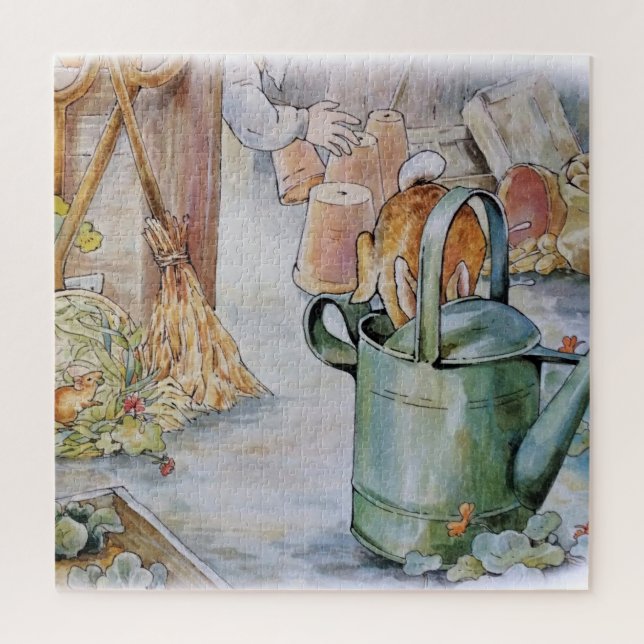 Quebra-cabeça Peter pulando em uma lata de água (Vertical)