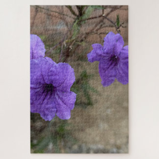 Quebra-cabeça Petiúnias Mexicanas Roxas Ruellia Simplex Flores