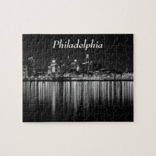 Quebra-cabeça Philly Noite b/w