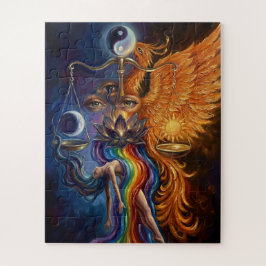 Quebra-cabeça Phoenix Yin Yang Tela