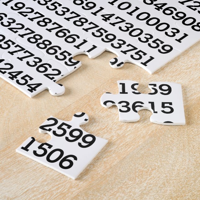 Quebra-cabeça Pi - Impossível Dígitos Matemáticos Pi 8075 (Lateral)
