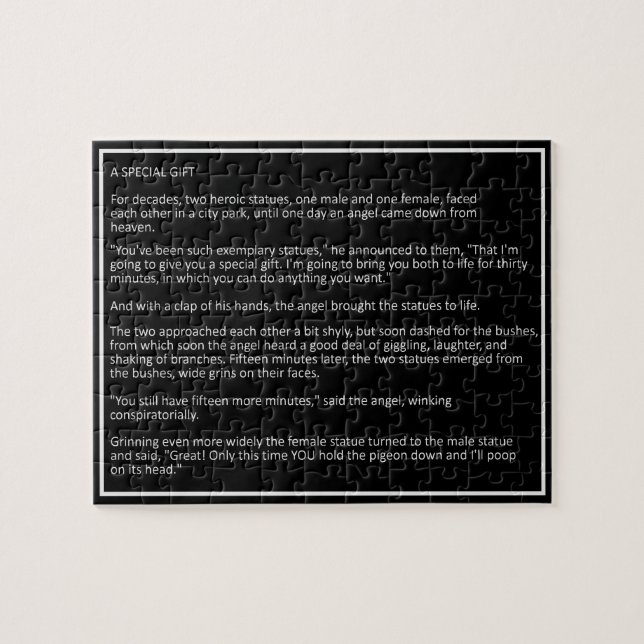 Quebra-cabeça Piadas 4 personalizado excepcional do quebra-cabeç (Horizontal)