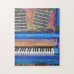 Quebra-cabeça Piano colorido