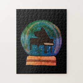 Quebra-cabeça Piano num globo de neve