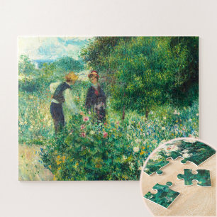 Quebra-cabeça Picando Flores por Auguste Renoir