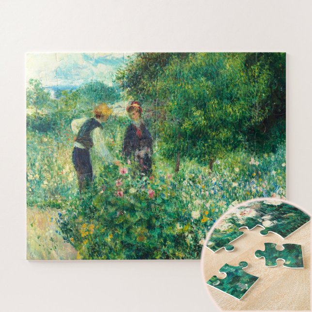 Quebra-cabeça Picando Flores por Auguste Renoir (Criador carregado)