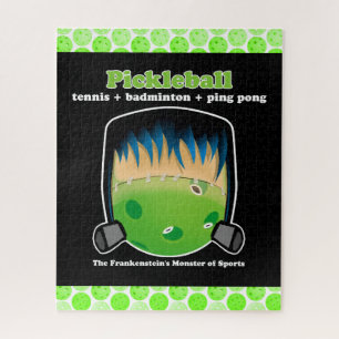 Quebra-cabeça Pickleball é o monstro de esportes do Frankenstein