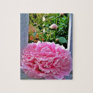 Quebra-cabeça Picles Rustic Pink Peony Garden