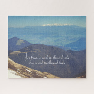 Quebra-cabeça Picos de montanha com capa de neve