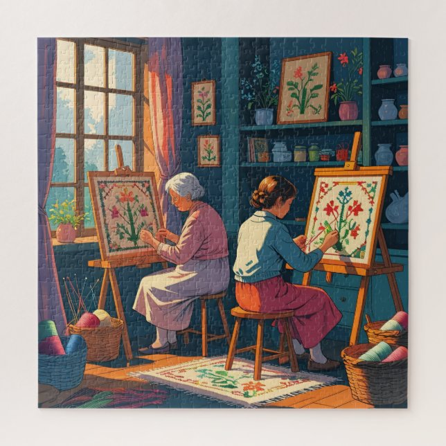 Quebra-cabeça Piece by Piece-Stitch by Stitch Puzzle for Crafter (Vertical)