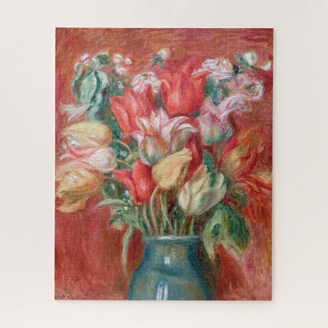 Quebra-cabeça Pierre-Auguste Renoir - Buquê Tulip (Vertical)