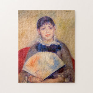 Quebra-cabeça Pierre-Auguste Renoir - Garota com ventilador
