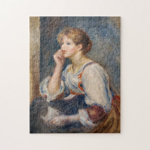 Quebra-cabeça Pierre-Auguste Renoir - Mulher com Letra
