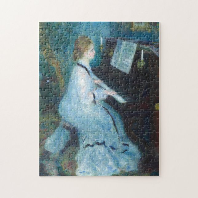 Quebra-cabeça Pierre-Auguste Renoir, Mulher do Piano  (Vertical)