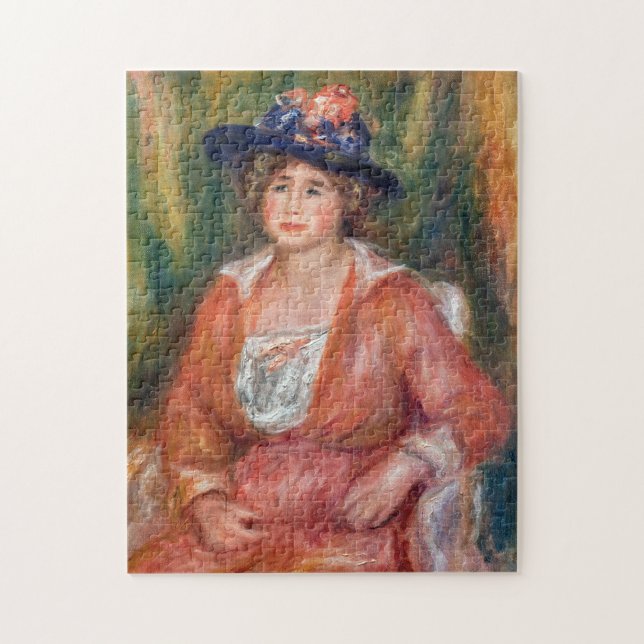 Quebra-cabeça Pierre-Auguste Renoir - Retrato da Mulher Sentada (Vertical)