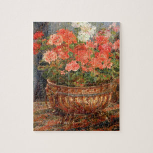 Quebra-cabeça Pierre gerânio de Renoir um em uma bacia de