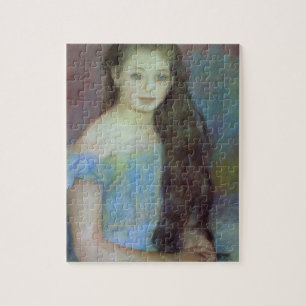 Quebra-cabeça Pierre uma rapariga de Renoir com olhos azuis