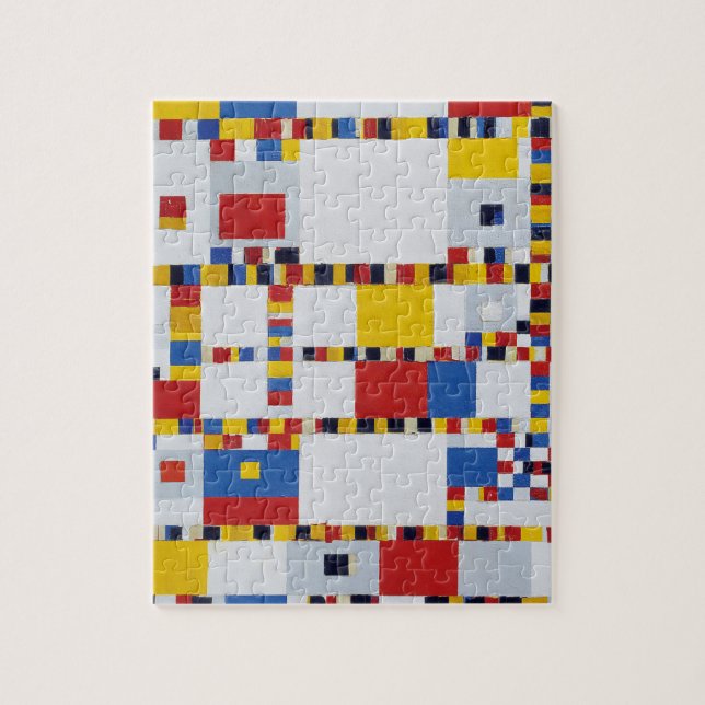 Quebra-cabeça piet mondrian, vitória.boogie-woogie (Vertical)