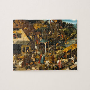 Quebra-cabeça Pieter Bruegel, o Velho - Provérbios Países Baixos