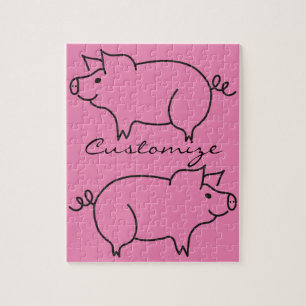 Quebra-cabeça Pig Animal Thunder_Cove