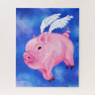 Quebra-cabeça Piggy Angel - Coleção de Artes de Desenho