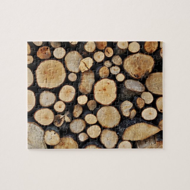 Quebra-cabeça Pilha de logs de árvore (Horizontal)