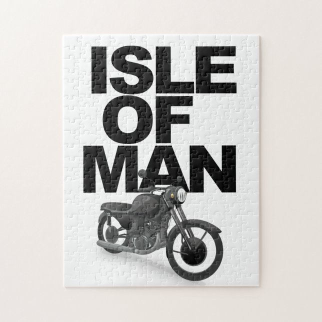 Quebra-cabeça Piloto de moto da Ilha de Man (Vertical)