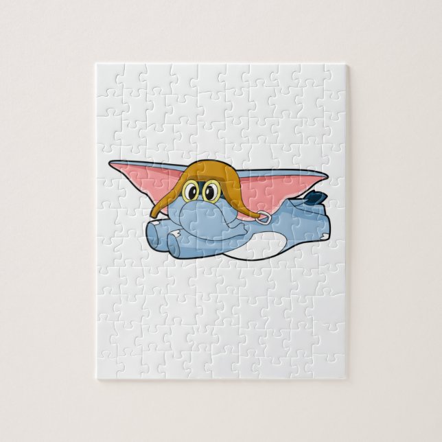 Quebra-cabeça Piloto-piloto de elefante (Vertical)