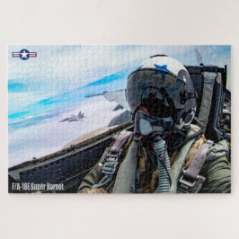Quebra-cabeça PILOTO SUPER HORNET F/A- 18E (20x30 POLEGADAS)
