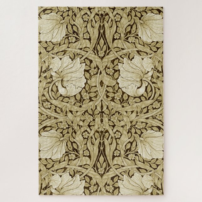 Quebra-cabeça Pimpernel Dourado, William Morris (Vertical)