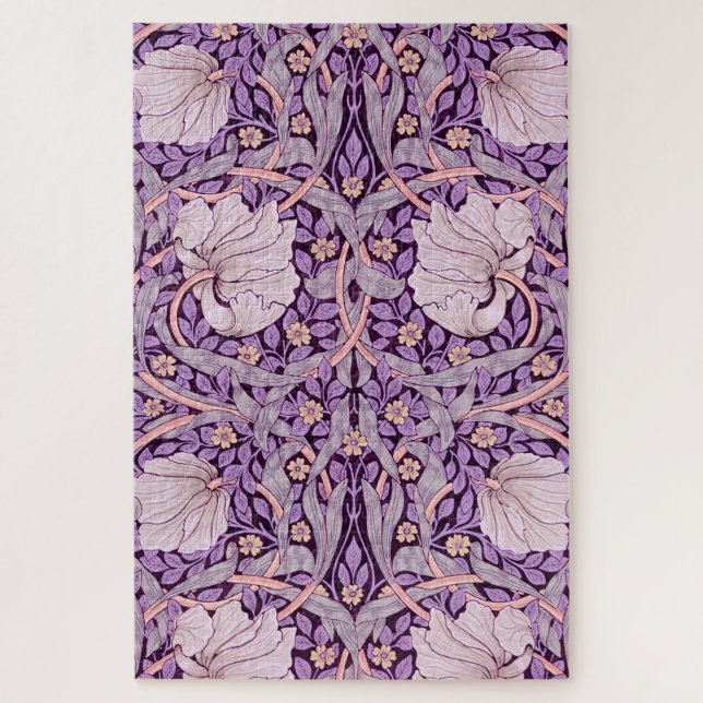 Quebra-cabeça Pimpernel Roxo, William Morris (Vertical)
