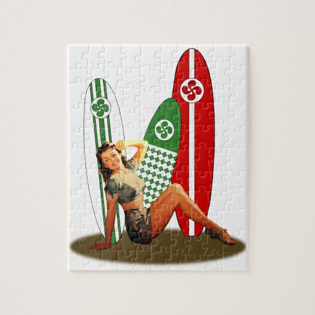 Quebra-cabeça Pin-up Basco França (Vertical)