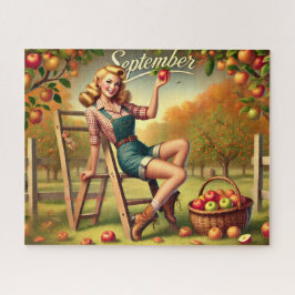 Quebra-cabeça Pin-up de Colheita de Setembro