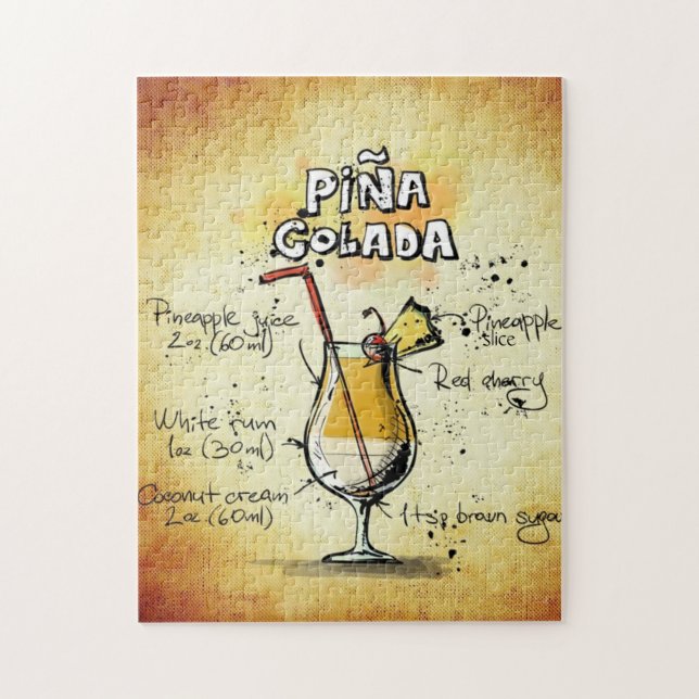 Quebra-cabeça Pina Colada Cocktail (Vertical)
