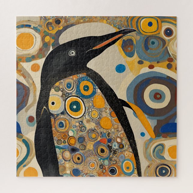Quebra-cabeça Pinguim Art Nouveau  (Vertical)