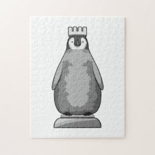 Quebra-cabeça Pinguim como peça de xadrez King