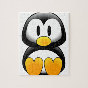 Quebra-cabeça Pinguim Engraçado e Bonito